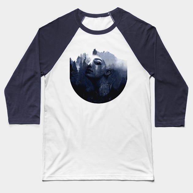 Frozen Run - Stephanie (No title) Baseball T-Shirt by FrozenRun